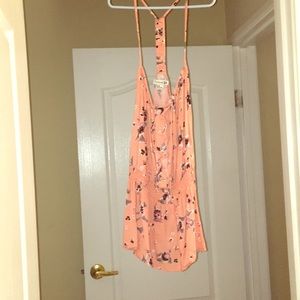 Pretty floral racer back tank